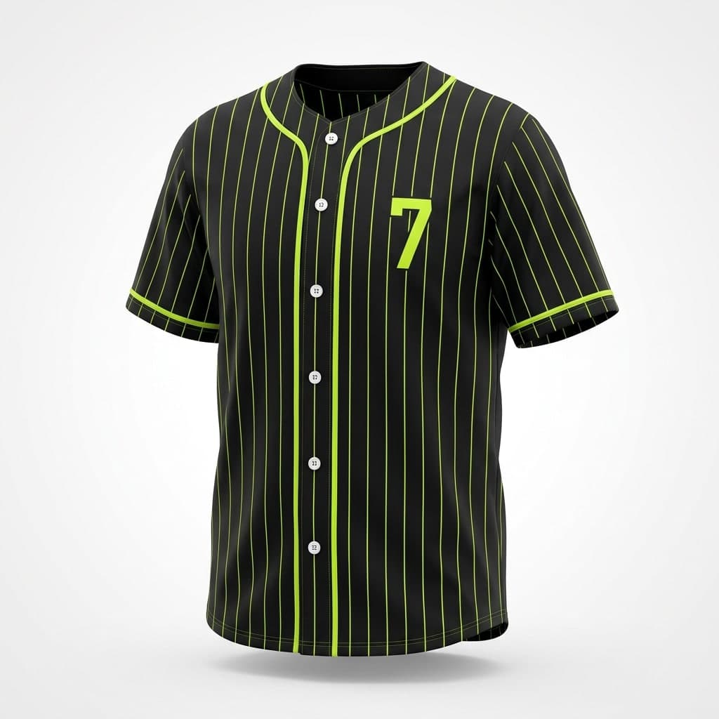 Full-button baseball jersey