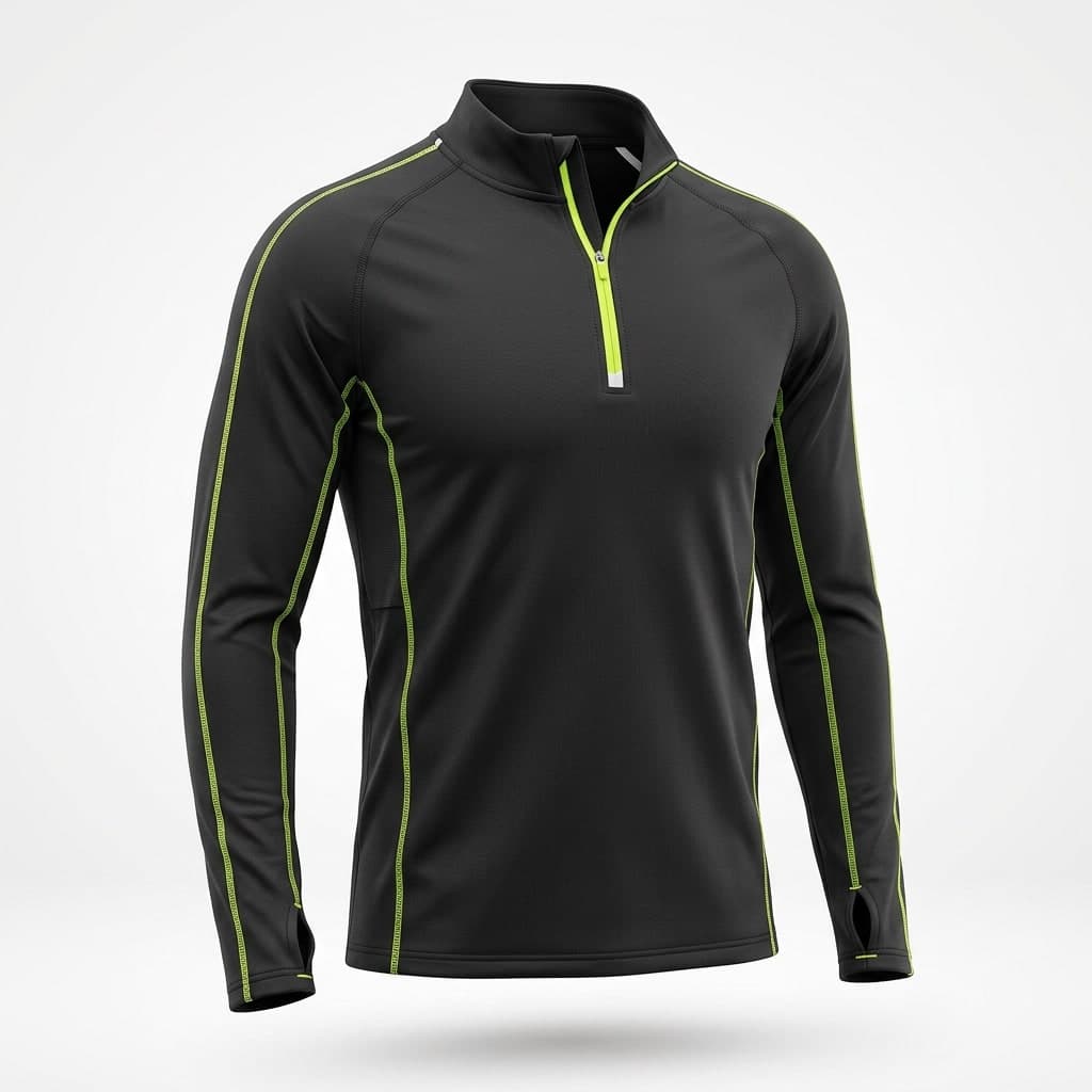 Soccer quarter-zip training top