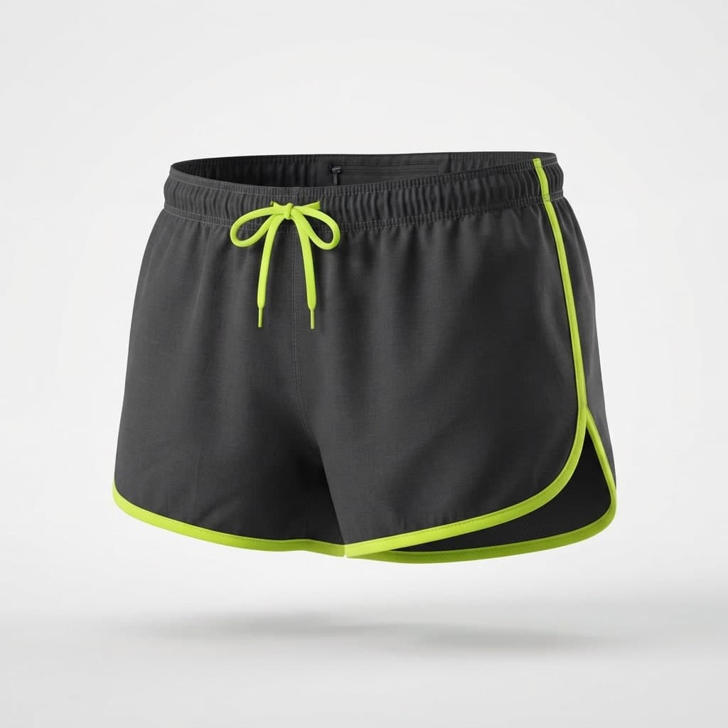 Split running shorts